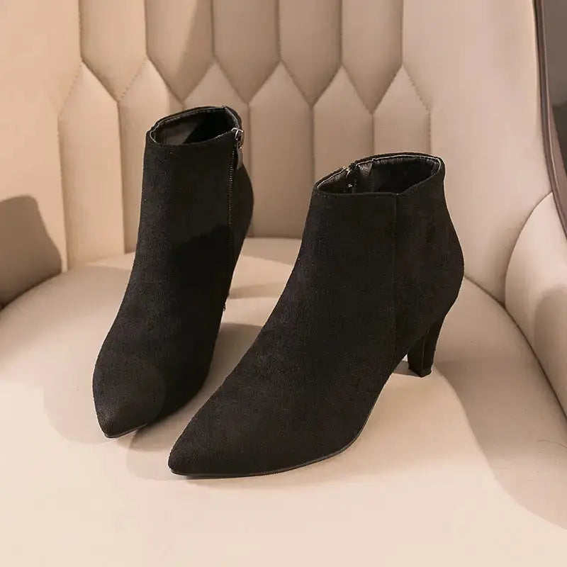 Slip-stop Stiletto Boots for Style and Practicality - LauBelle