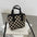 Chic Houndstooth Checkerboard Shoulder Tote for Women - LauBelle