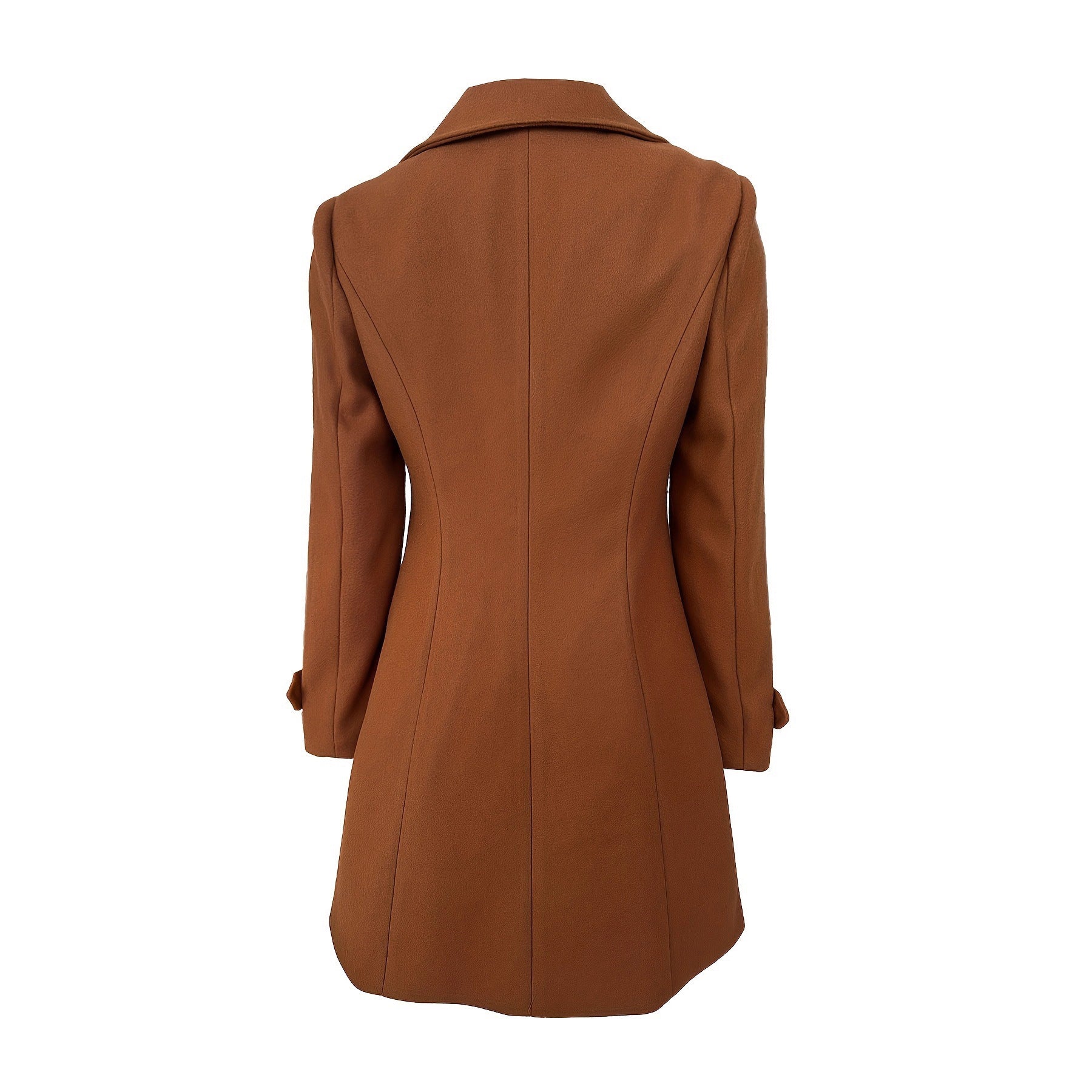 Euro-America Chic Double-Breasted Woolen Coat - LauBelle Brand