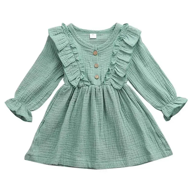 RuffleSpring Baby Dress for Spring Occasions - LauBelle