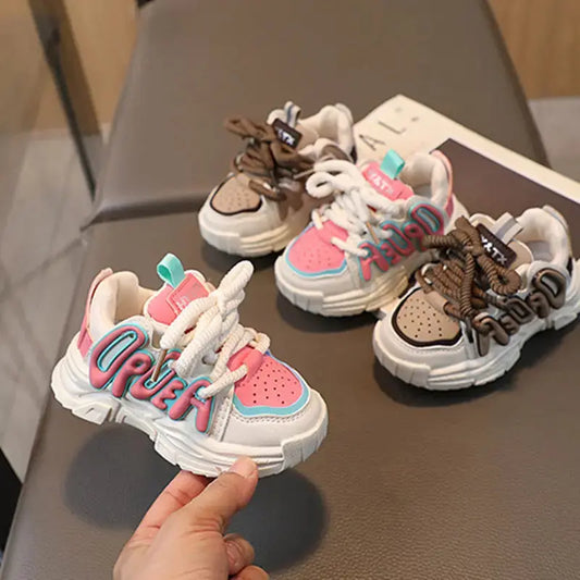 Kids Lettered Outdoor Shoes for Comfort and Protection - LauBelle