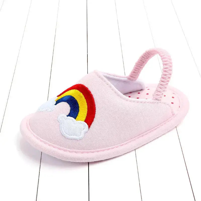 CuddleSteps Breathable Cotton Baby Slippers for First Steps - LauBelle