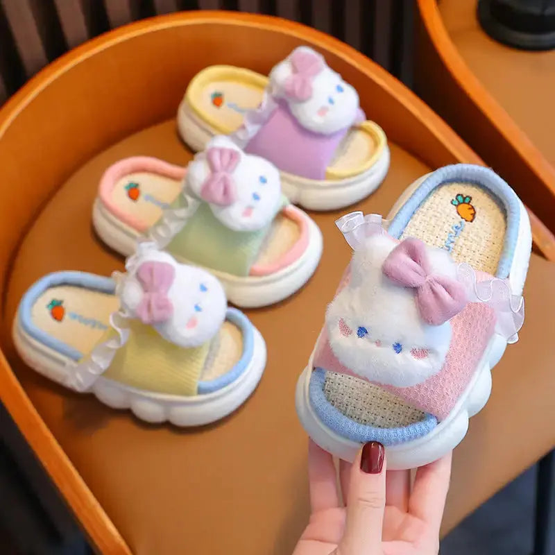 Linen Baby Slippers for Sensitive Skin - LauBelle