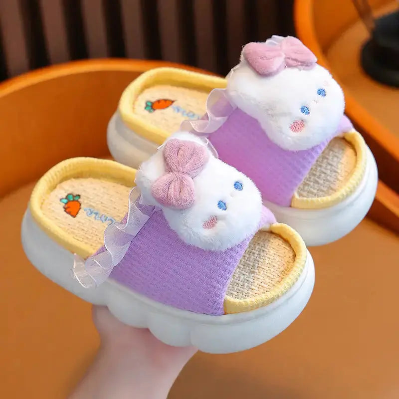 Linen Baby Slippers for Sensitive Skin - LauBelle