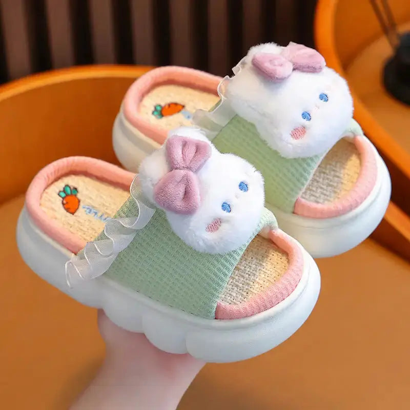 Linen Baby Slippers for Sensitive Skin - LauBelle