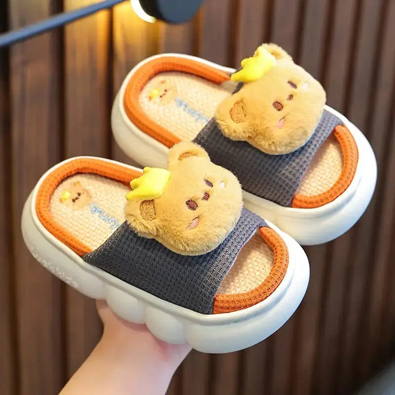 Linen Baby Slippers for Sensitive Skin - LauBelle