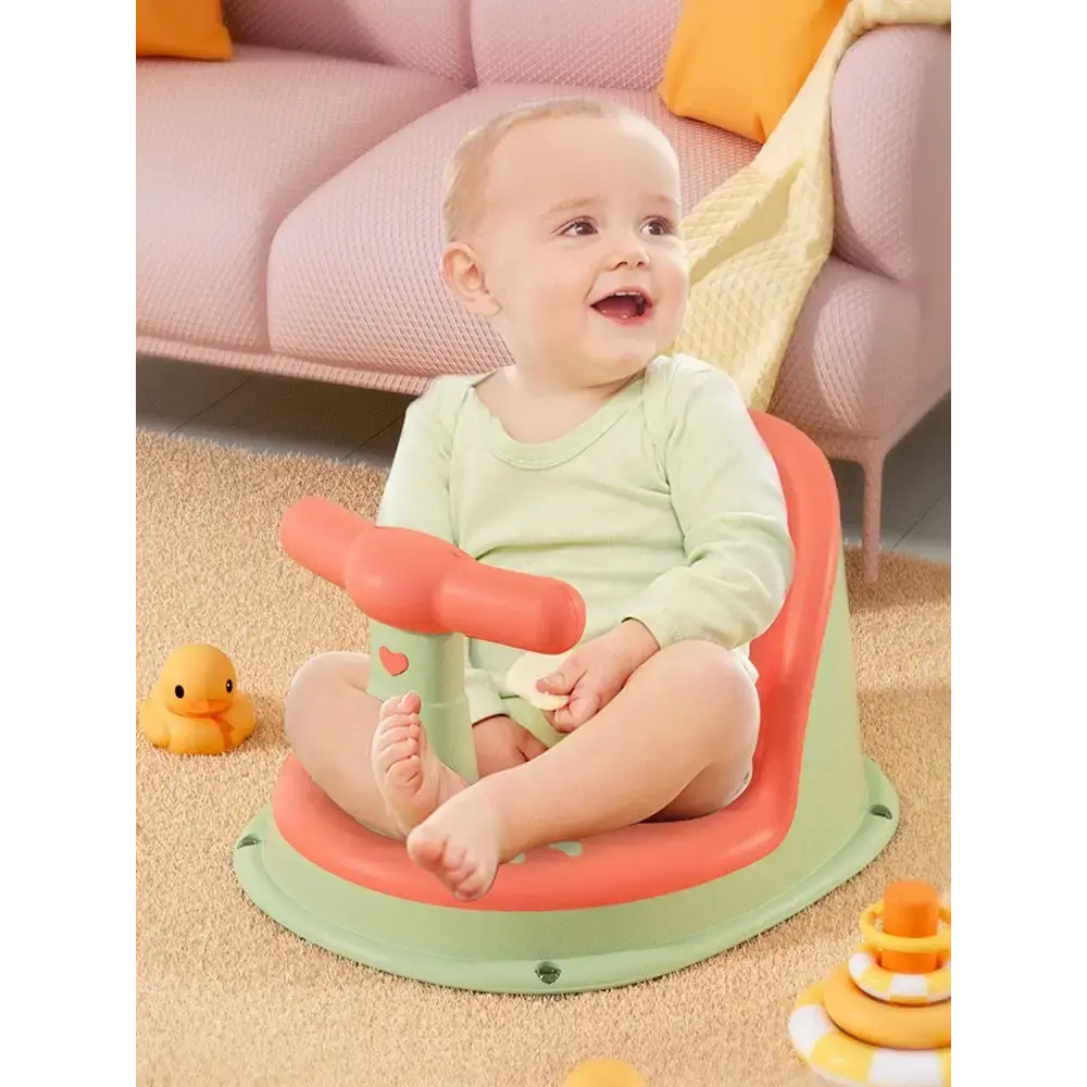 Baby Splash and Relax Bath Seat with Non Slip Base and Soft Cushioning - LauBelle