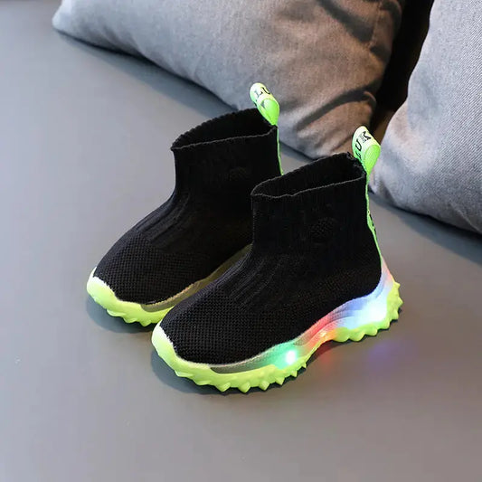 FlyKnit Light Up Shoes with Breathable and Flexible Material - LauBelle