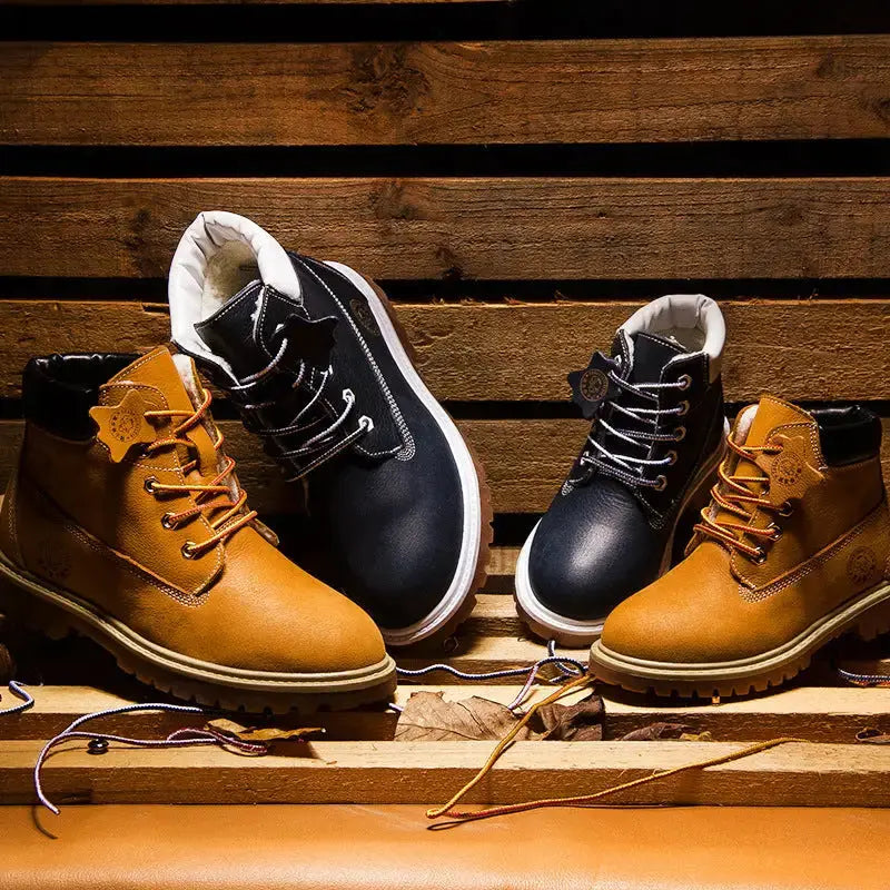 SunnyStride Kids Large Martin Boots Durable and Stylish Footwear - LauBelle