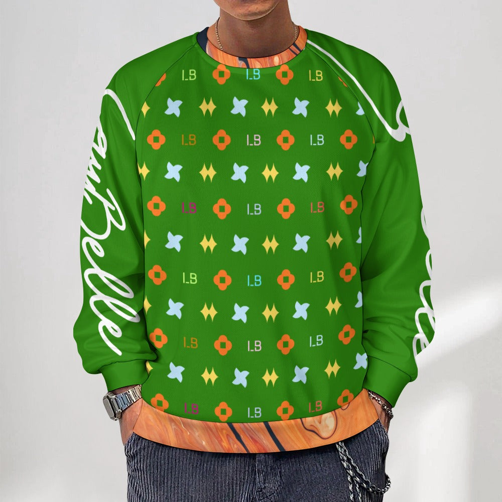 LauBelle Mens Classic Air-Layer Crewneck Sweatshirt