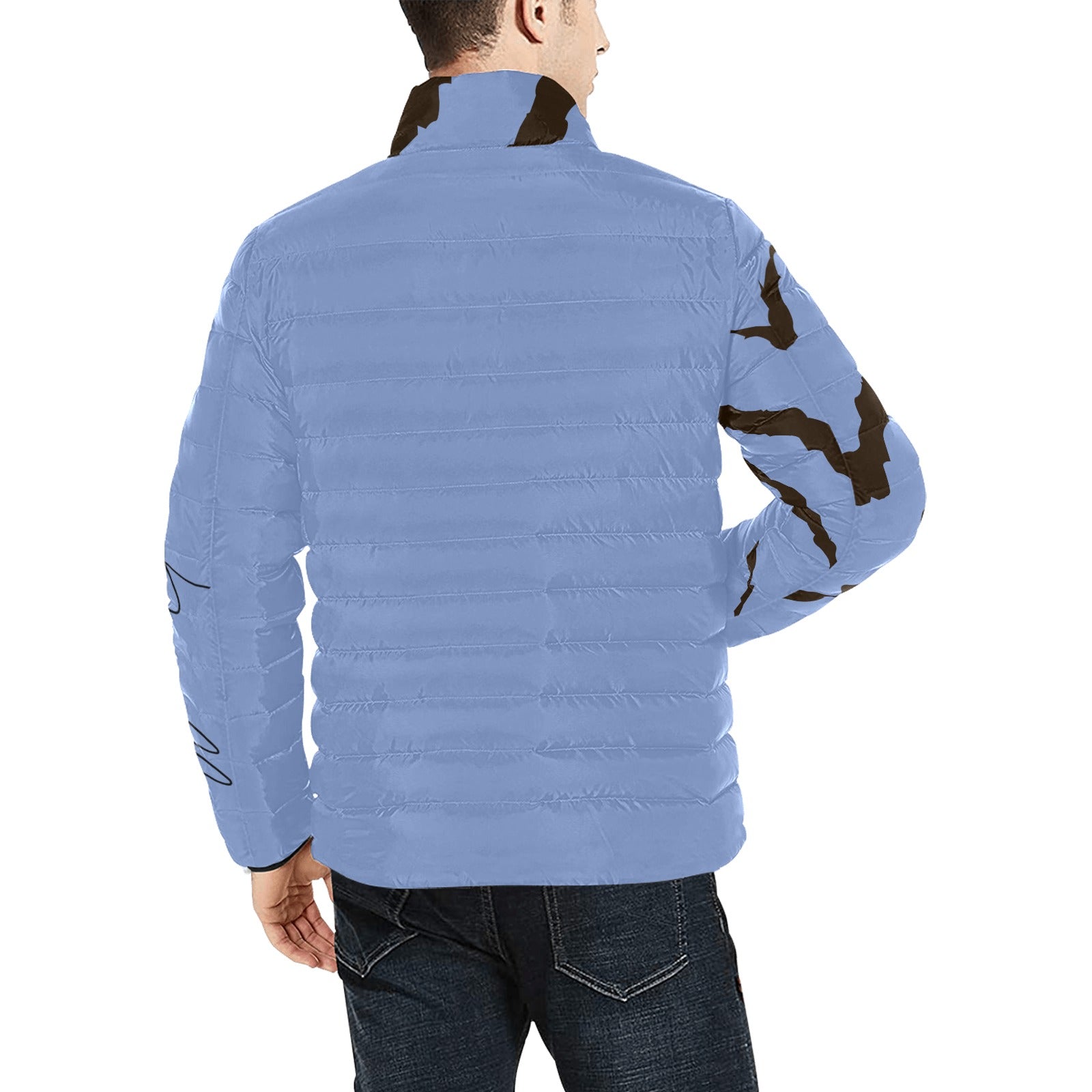 LauBelle Mens Lightweight Wind-Resistant Bomber Jacket