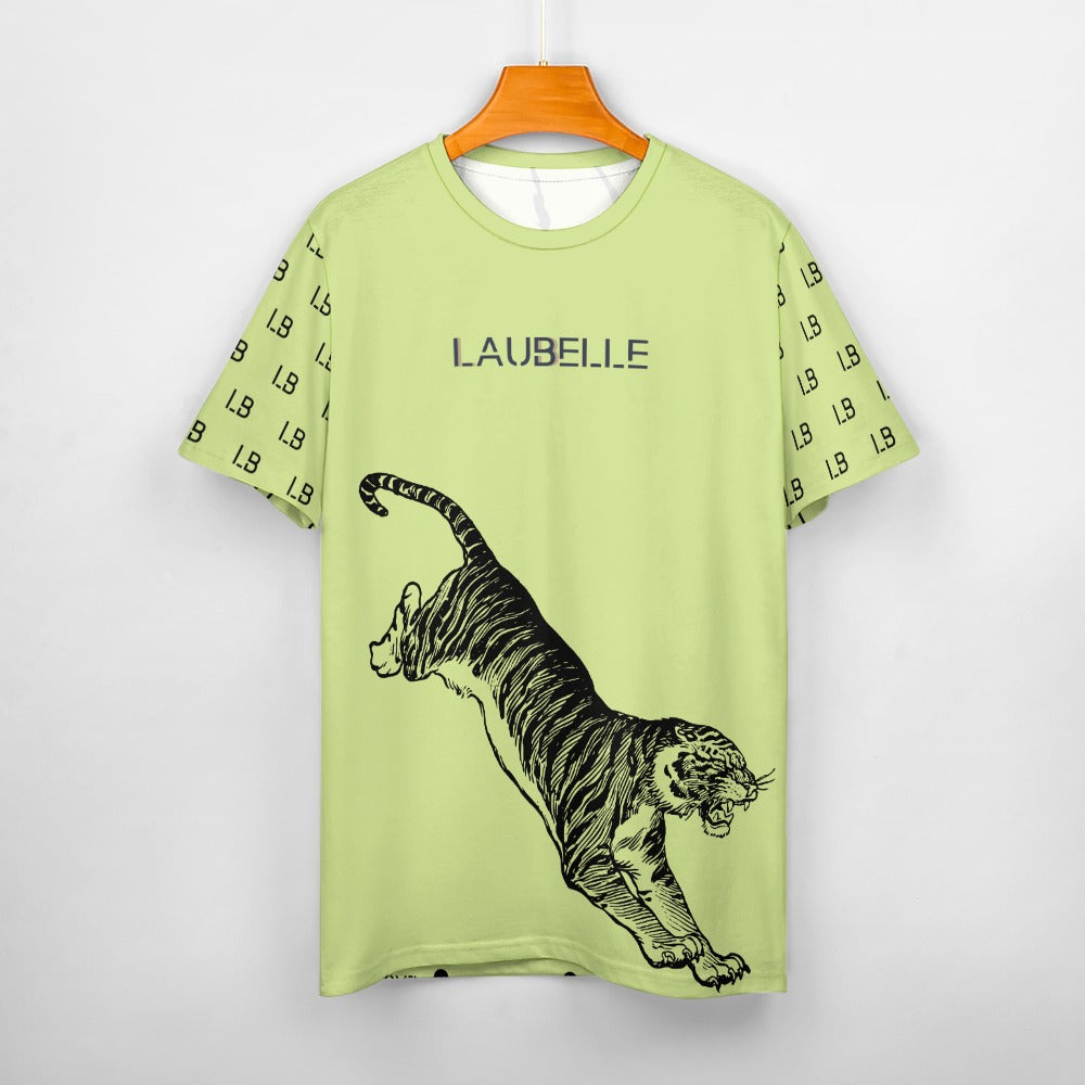 LauBelle - Men's Graphic Tiger Tee – Pure Cotton Graphic T-Shirt