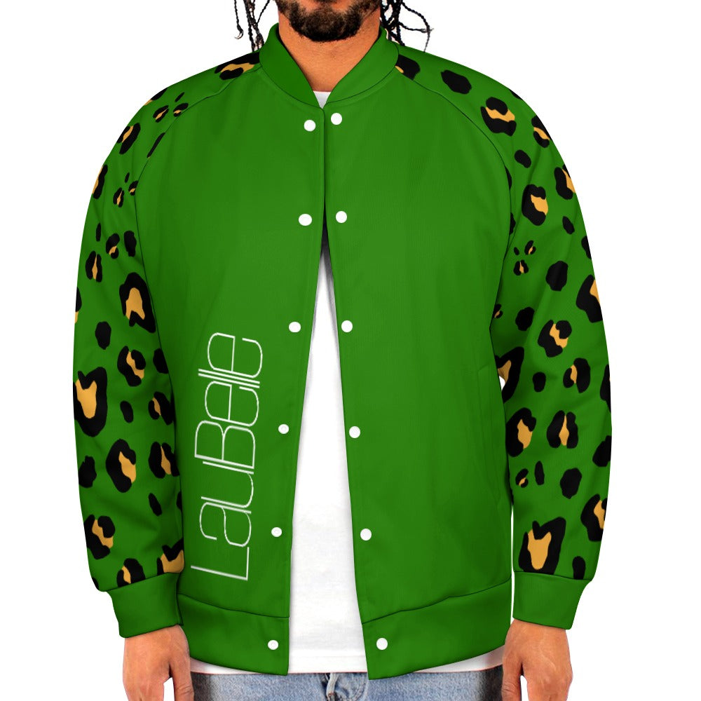 LauBelle Mens Classic Varsity Baseball Jacket Snap Button