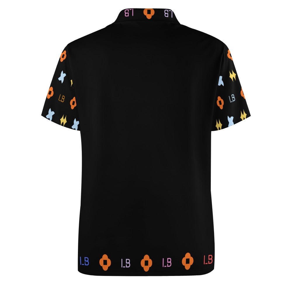 LauBelle - European Sode POLO Straight Shirt - Blacky - LauBelle Brand