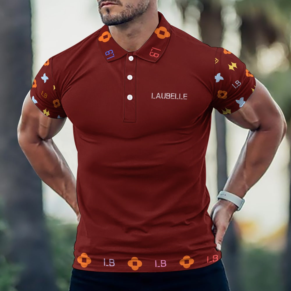 LauBelle - European Sode POLO Straight Shirt - Reddd - LauBelle Brand