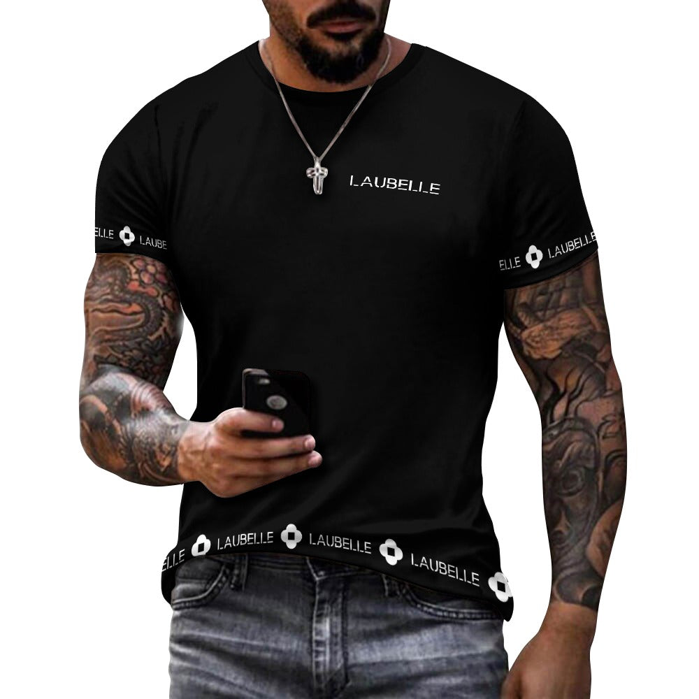 LauBelle - Men's Cotton T-shirt - Blackk minn - LauBelle Brand