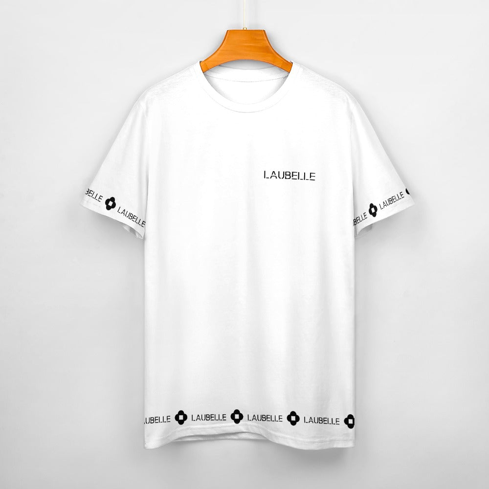 LauBelle - Men's Cotton T-shirt - Whiitee - LauBelle Brand