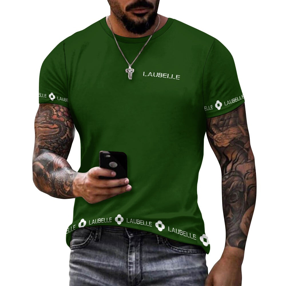 LauBelle - Men's Cotton T-shirt - Greeenn - LauBelle Brand