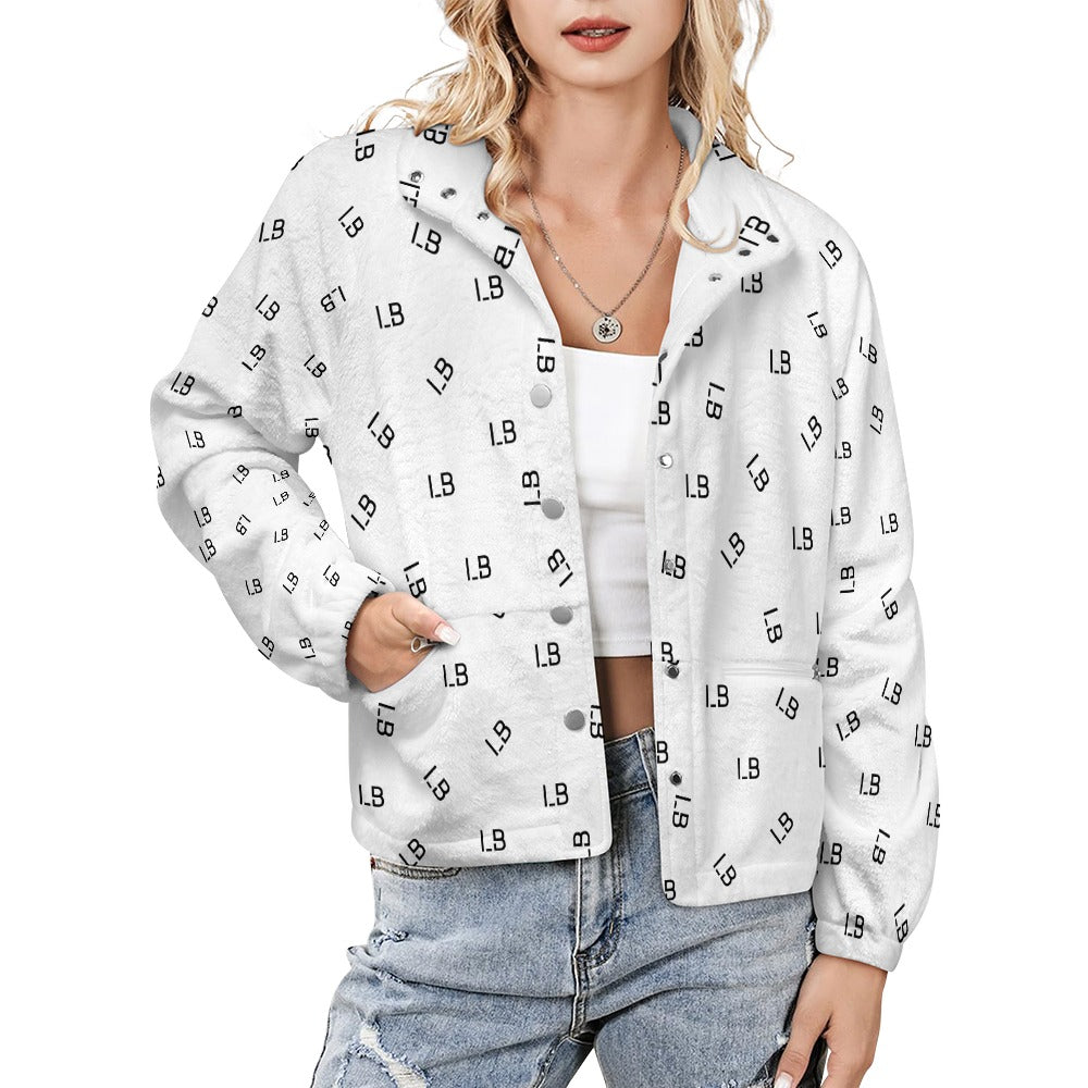 LauBelle - Women's Stand Collar Plush Jacket - LauBelle Brand