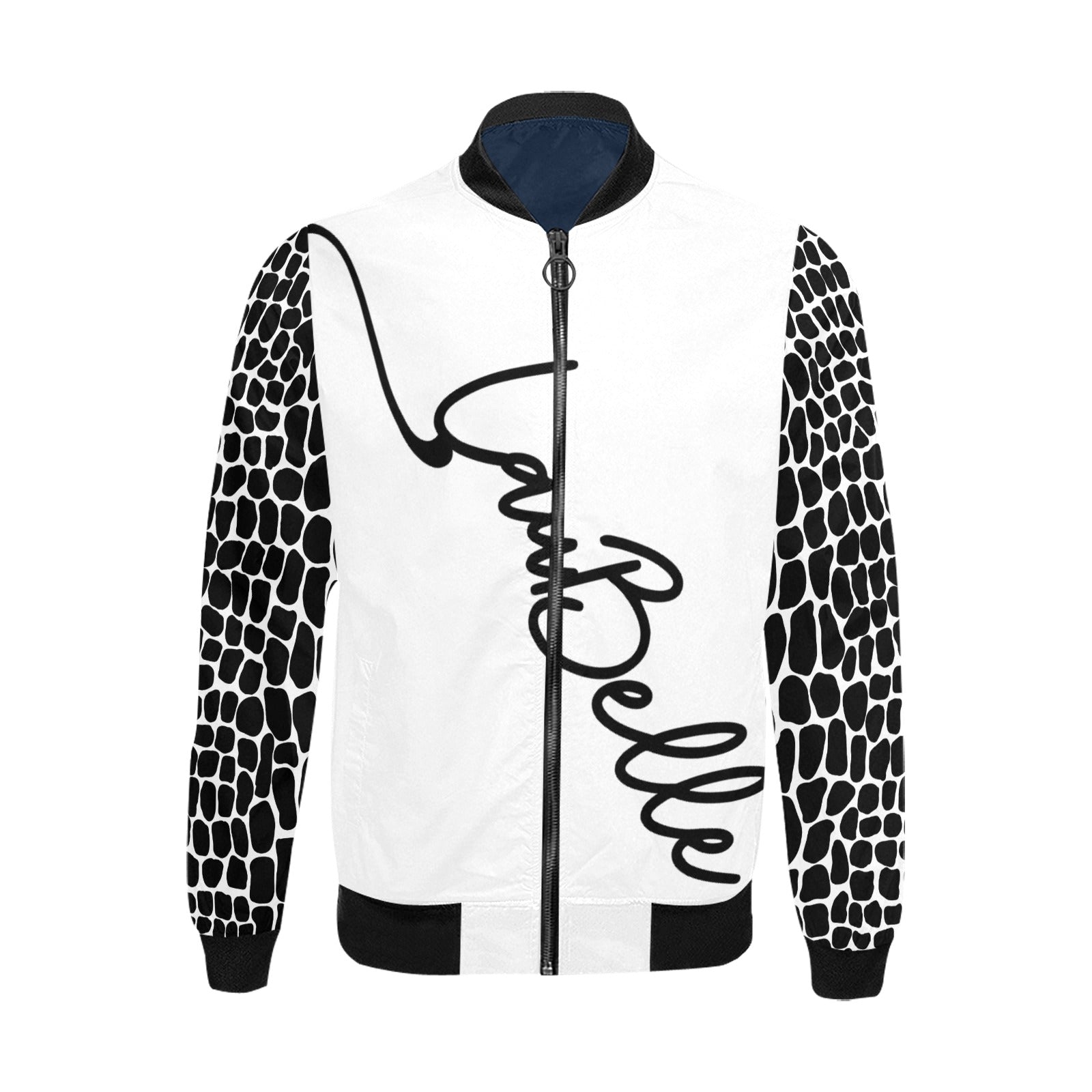 LauBelle Mens Heavyweight Zip-Up Bomber Jacket