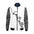 LauBelle Mens Heavyweight Zip-Up Bomber Jacket