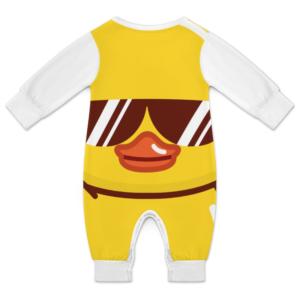 LauBelle Baby Soft Combed Cotton Long-Sleeve Bodysuit