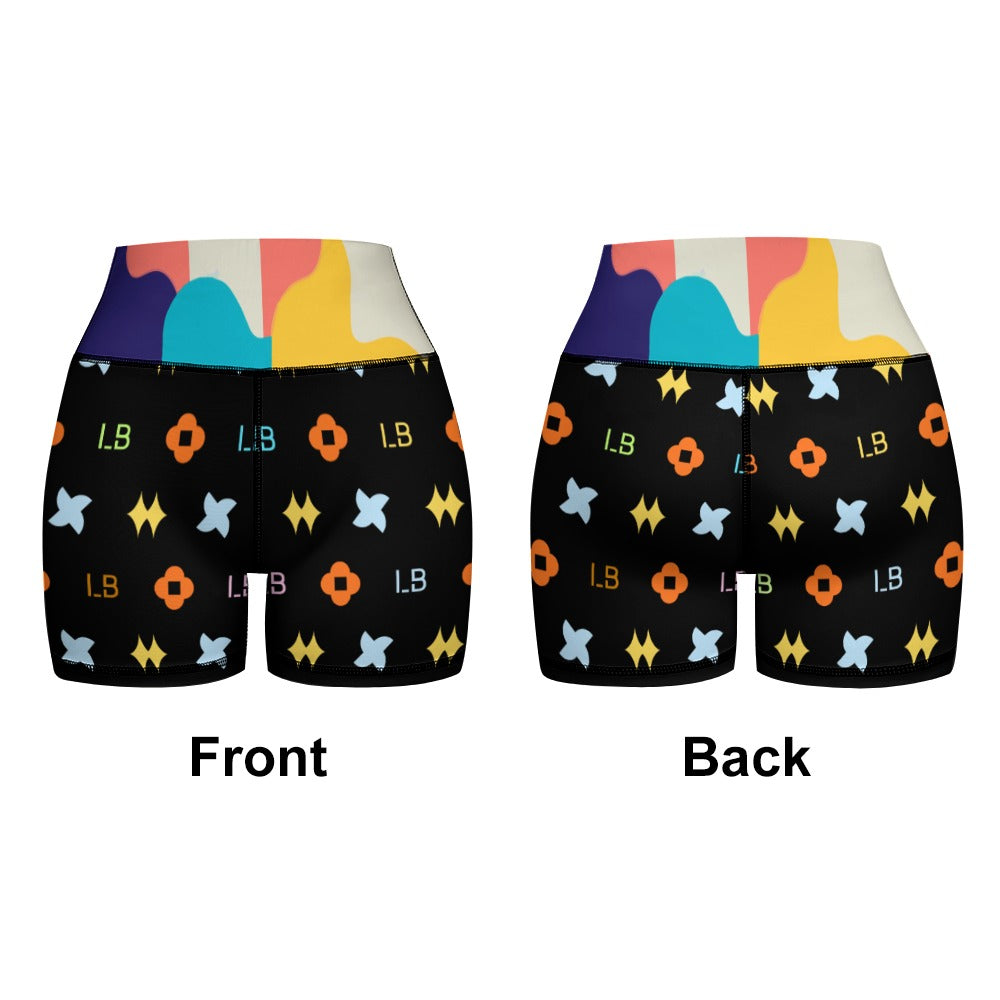 LauBelle Womens Activewear Yoga Shorts & Sports Top Set
