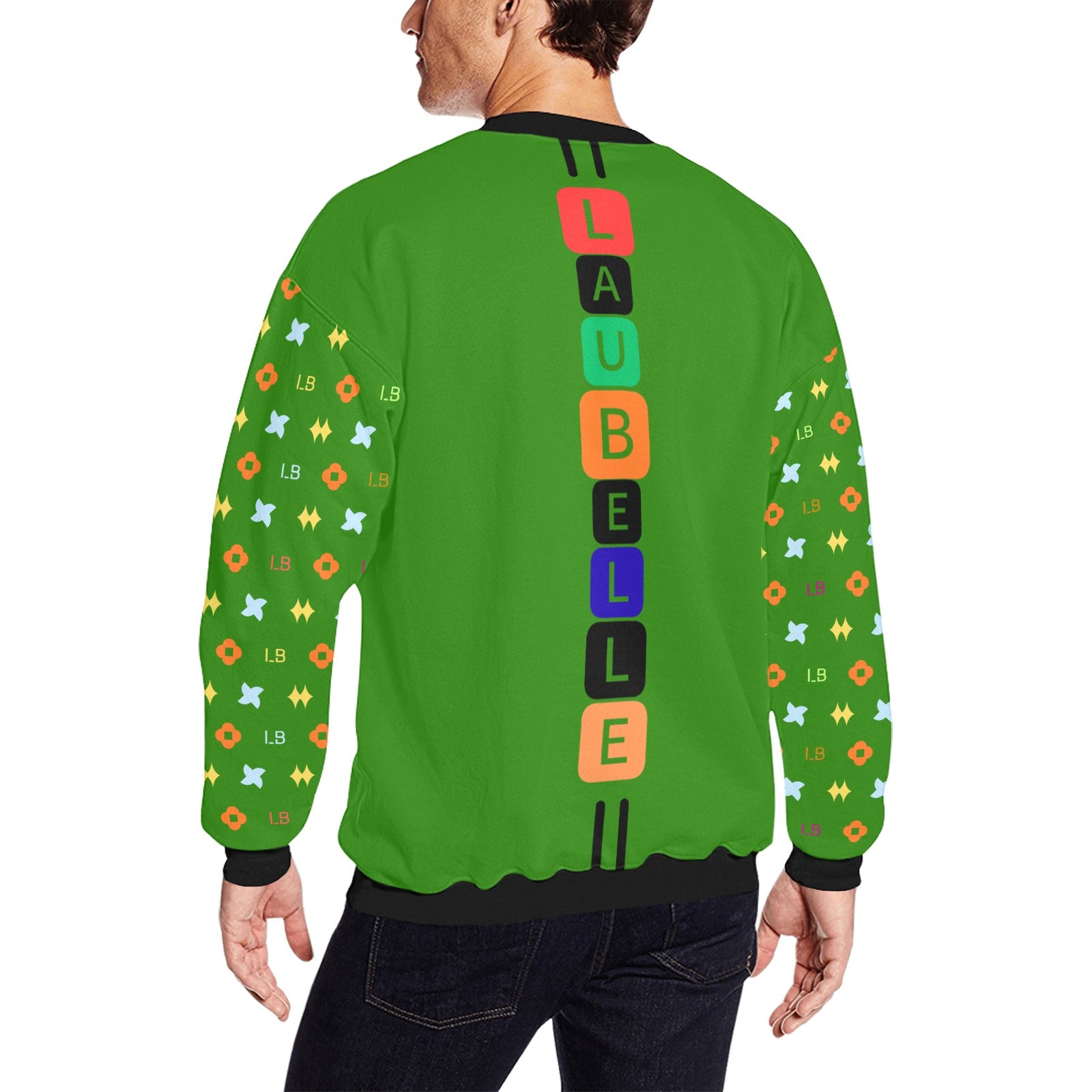 LauBelle Mens Plush Fuzzy Fleece Thermal Sweatshirt