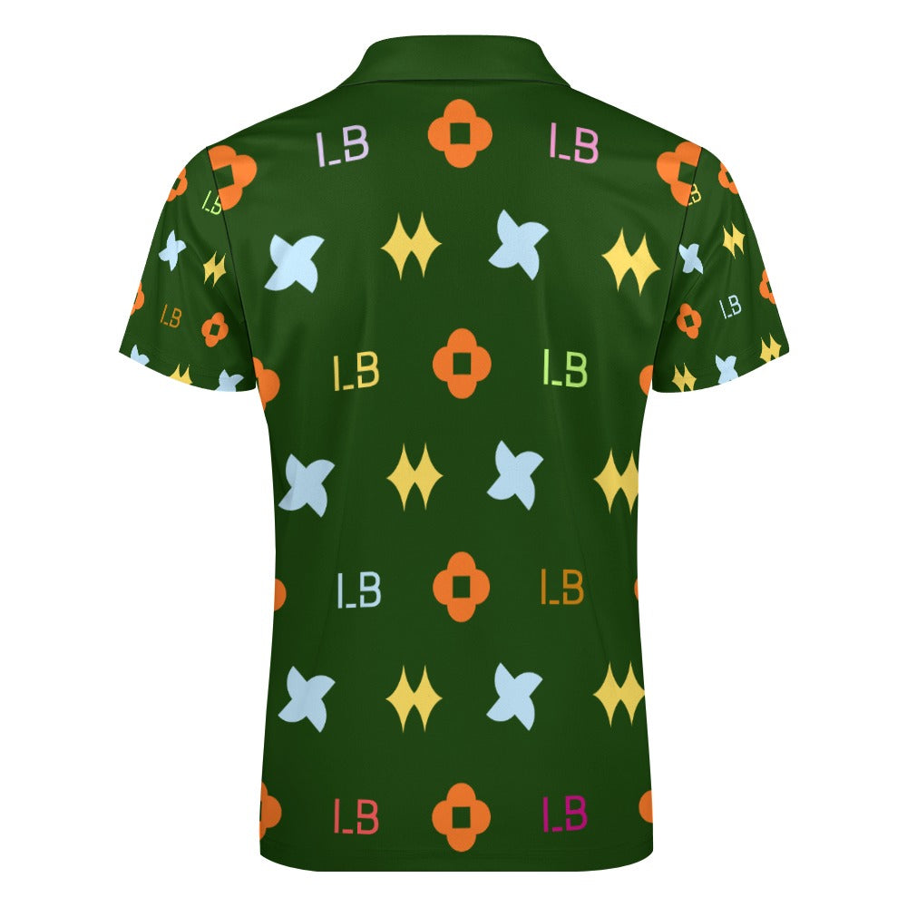 LauBelle - Short sleeve polo shirt - Dark Green - LauBelle Brand