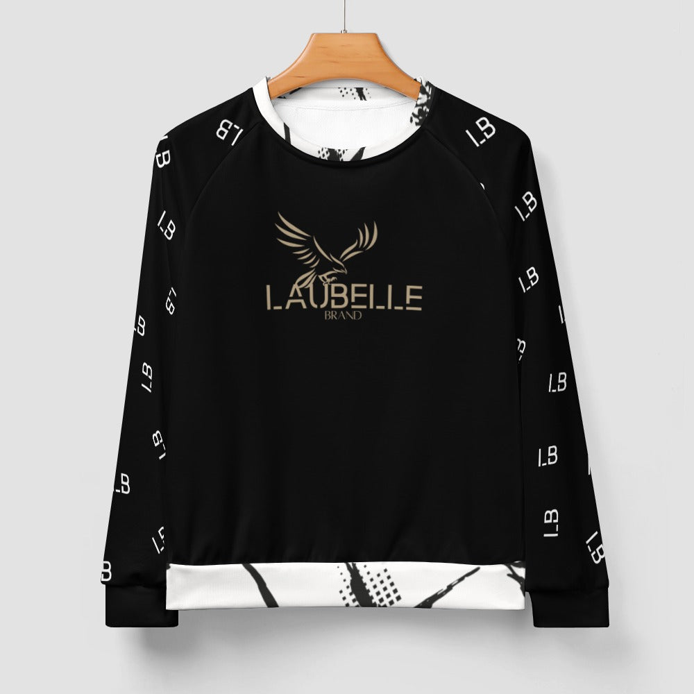 LauBelle Mens Classic Air-Layer Crewneck Sweatshirt