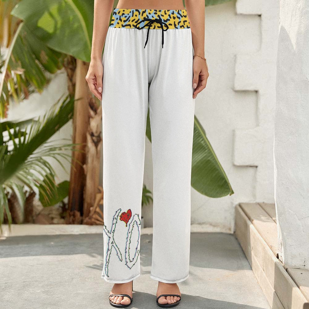LauBelle - Women's Wide Leg Pants - White - LauBelle Brand