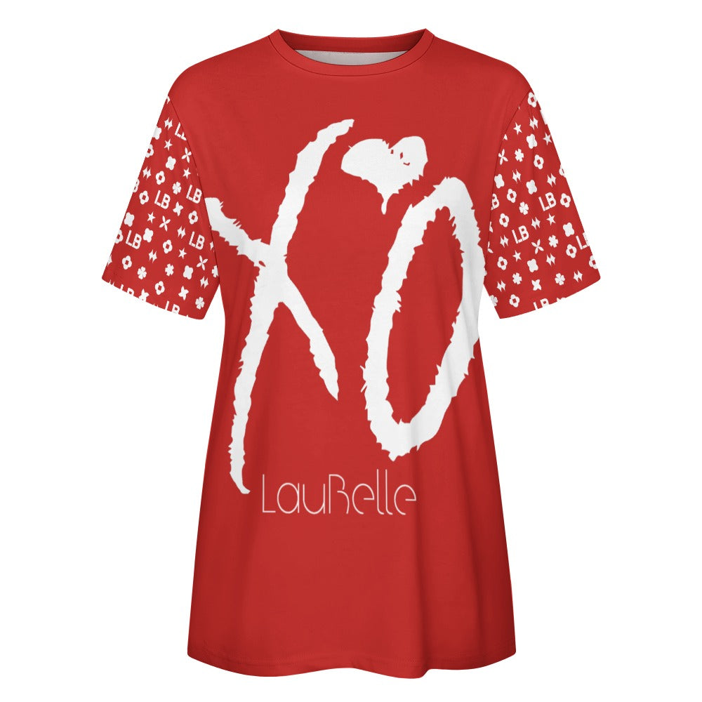 LauBelle - Women's 100% Cotton T-Shirt - Redd - LauBelle Brand