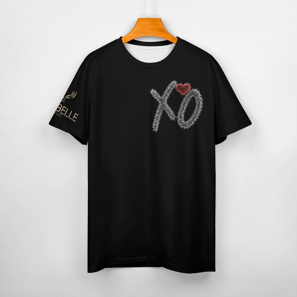 LauBelle - Men's Cotton T-shirt - XO Black - LauBelle Brand