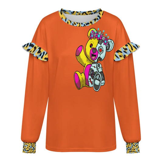 LauBelle - Women's lightweight sweatshirt with ruffle trim - LauBelle Brand