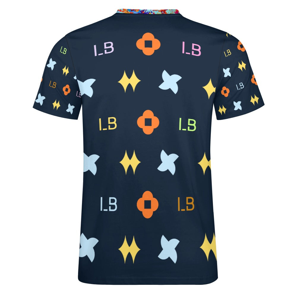 LauBelle - Men's Cotton T-shirt - Dark Blue - LauBelle Brand