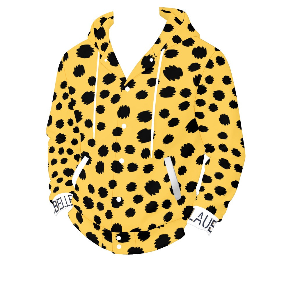 LauBelle Sport Athletic Hooded Baseball Varsity Jacket for her
