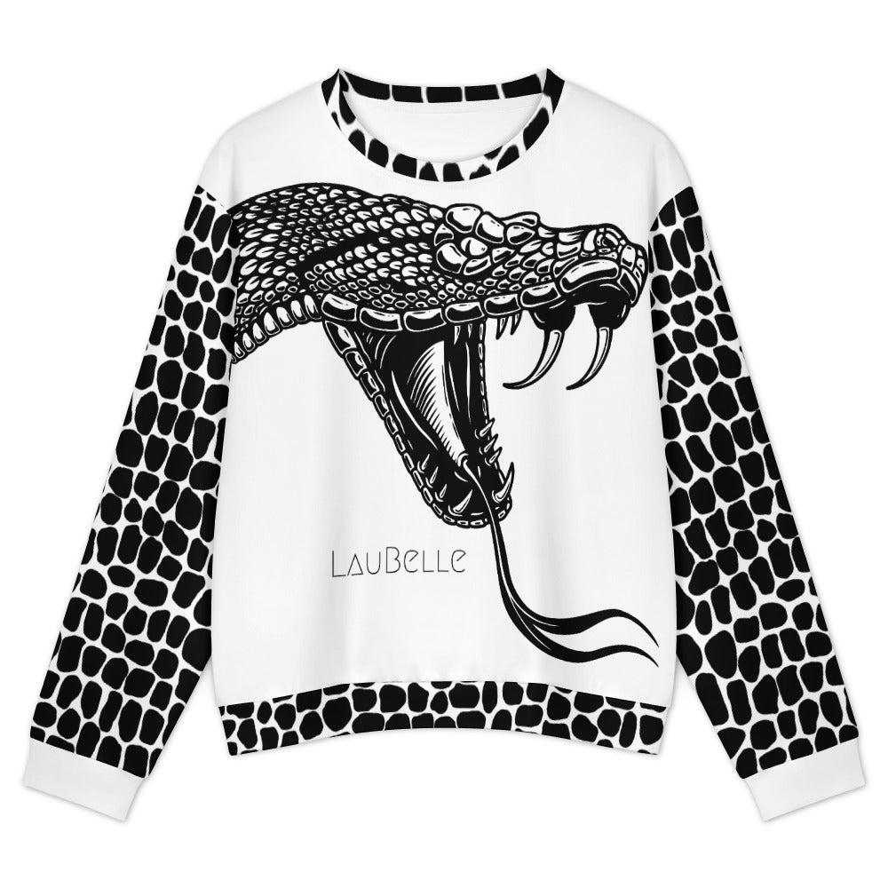 LauBelle Designer Crewneck Sweatshirt - Snake, Logo & Pattern Collection