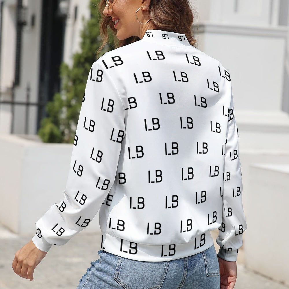 LauBelle Womens Tailored Athletic Zipper Workout Jacket