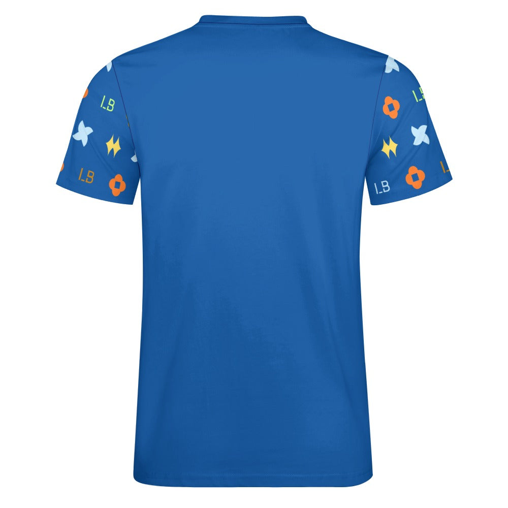 LauBelle - Men's Signature Script Tee – Pure Cotton Graphic T-Shirt