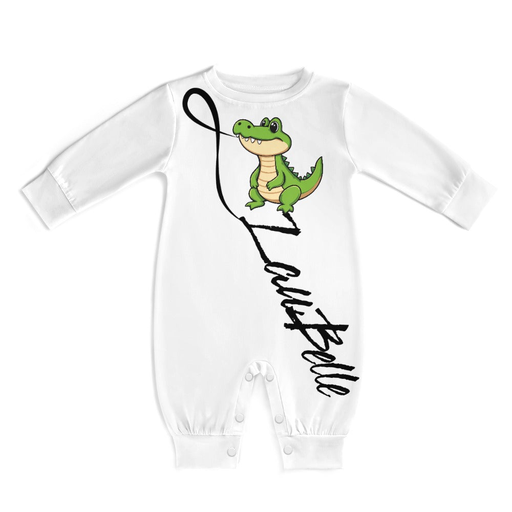 LauBelle Baby Soft Combed Cotton Long-Sleeve Bodysuit