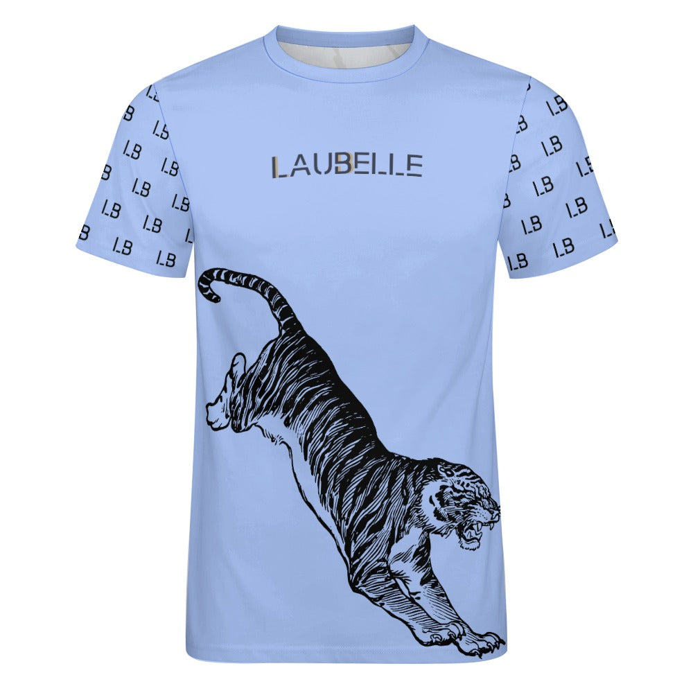 LauBelle - Men's Graphic Tiger Tee – Pure Cotton Graphic T-Shirt