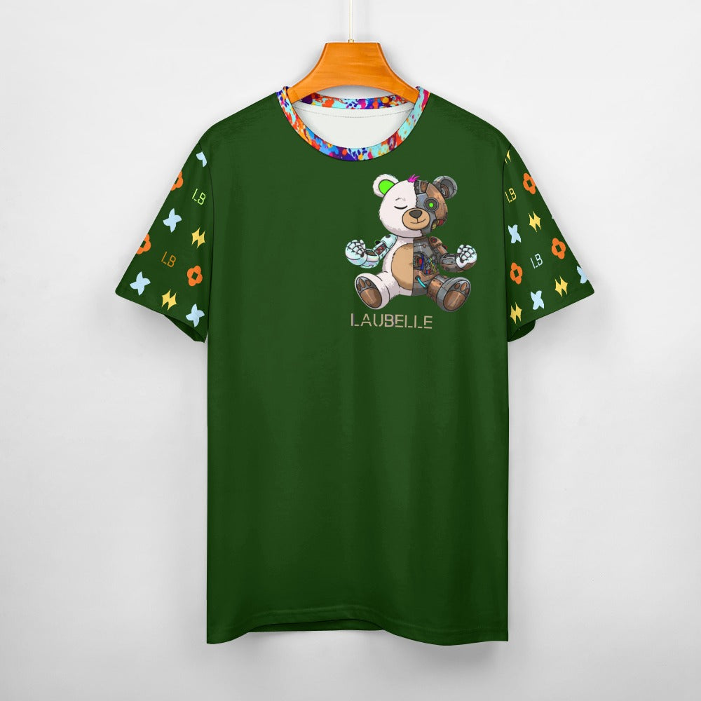 LauBelle - Men's Cotton T-shirt - Dark Green - LauBelle Brand