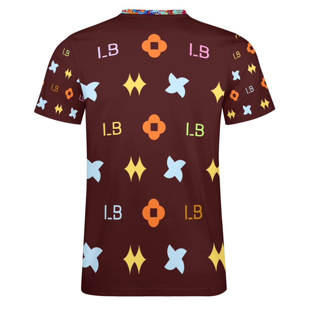 LauBelle - Men's Cotton T-shirt - Dark Redd - LauBelle Brand