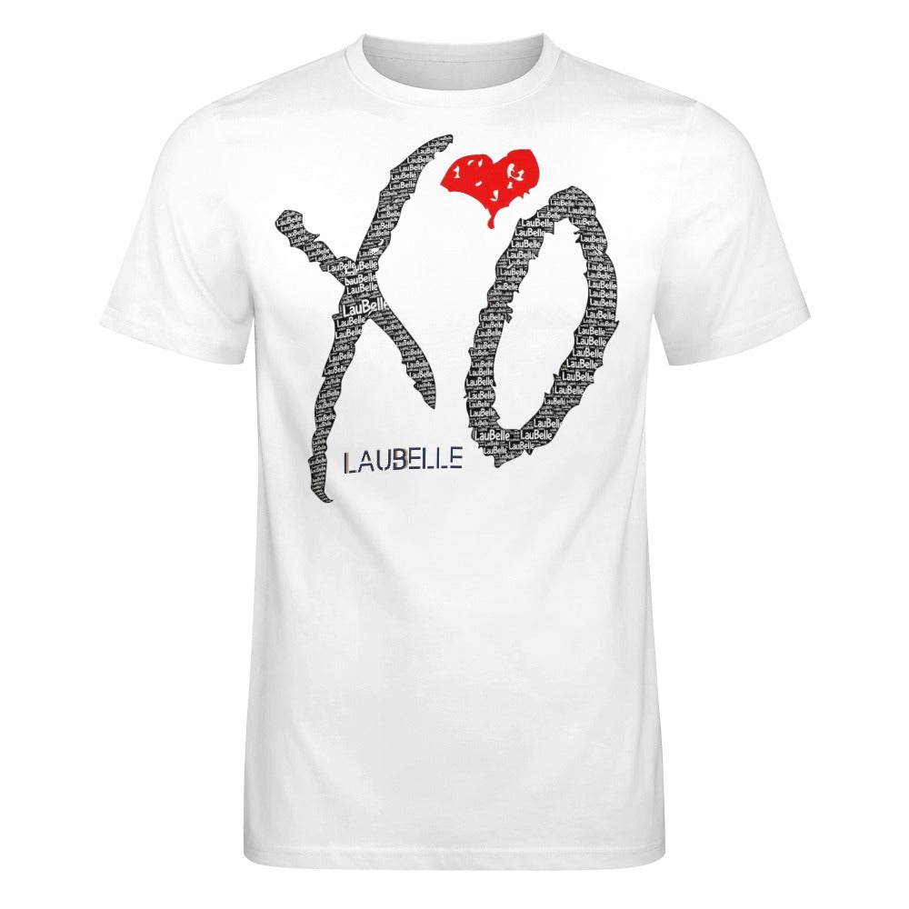 LauBelle - Men's Cotton T-shirt - Whitee Xo - LauBelle Brand