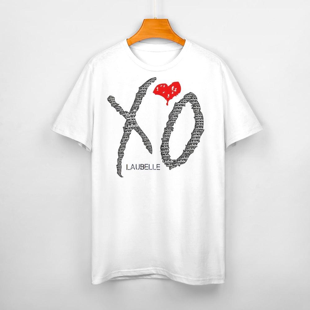 LauBelle - Men's Cotton T-shirt - Whitee Xo - LauBelle Brand