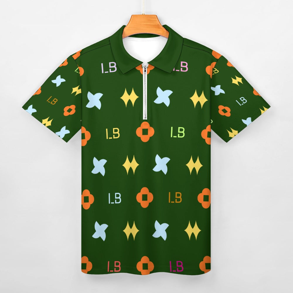LauBelle - Short sleeve polo shirt - Dark Green - LauBelle Brand