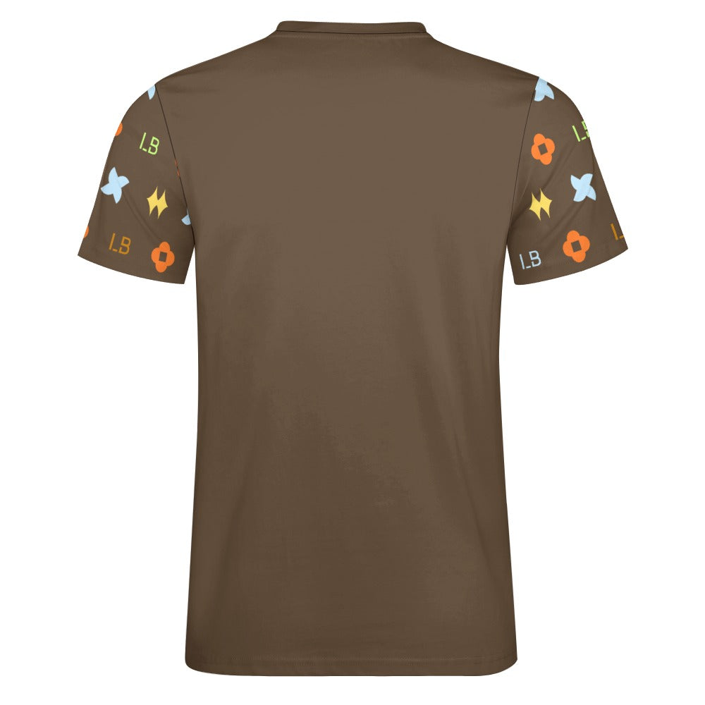 LauBelle - Men's Signature Script Tee – Pure Cotton Graphic T-Shirt