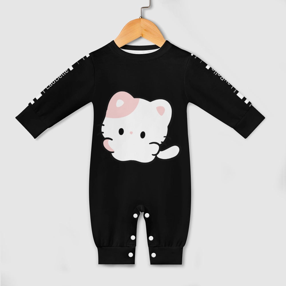 LauBelle Baby Soft Combed Cotton Long-Sleeve Bodysuit