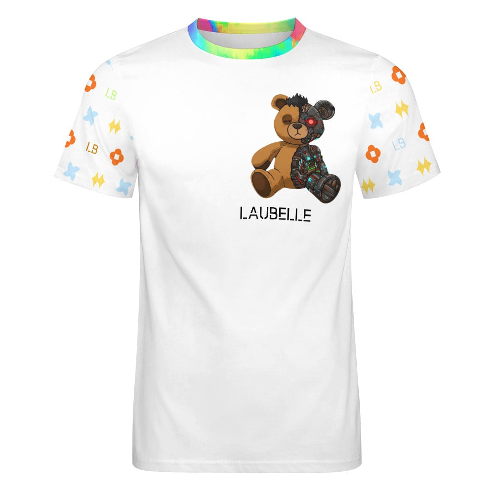 LauBelle - Men's Cotton T-shirt -White - LauBelle Brand