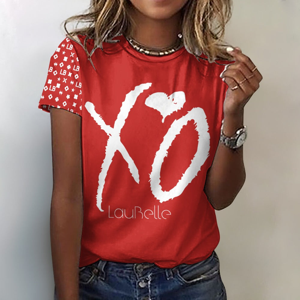 LauBelle - Women's 100% Cotton T-Shirt - Redd - LauBelle Brand